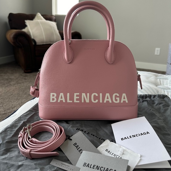 Balenciaga Handbags - Balenciaga pink Ville medium